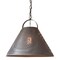 Irvins Country Tinware Homestead Shade Light with Chisel in Kettle Black
